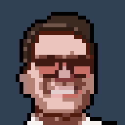 A pixelated version of myself, to look like an NFT (non-fungible token)